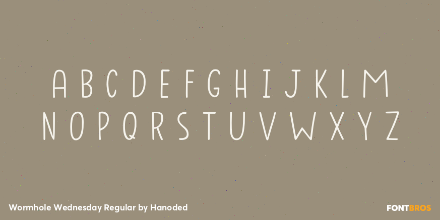 Wormhole Wednesday Regular Font Poster #1
