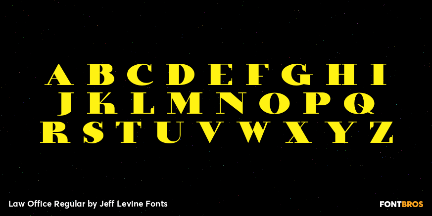 Law Office Regular Font Poster #3