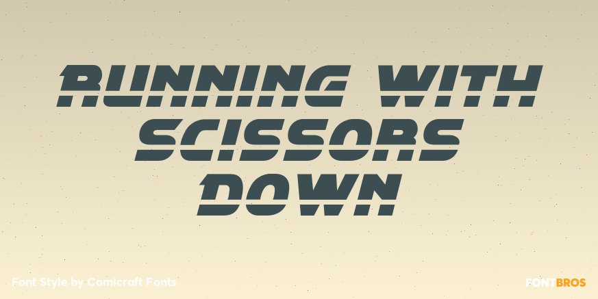 Running with Scissors Down Poster