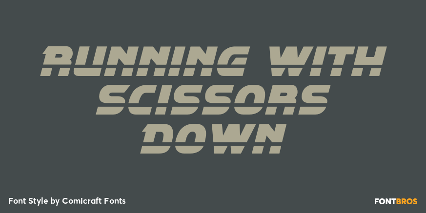 Running with Scissors Down Poster