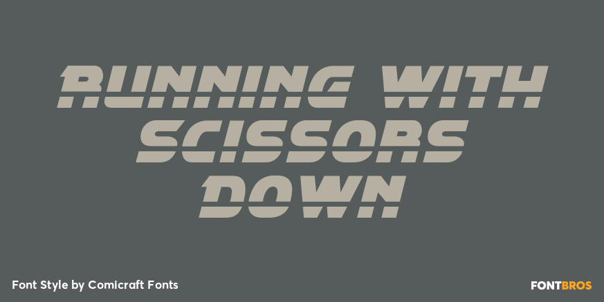 Running with Scissors Down Poster