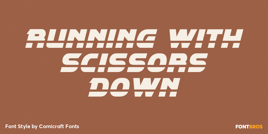 Running with Scissors Down Poster