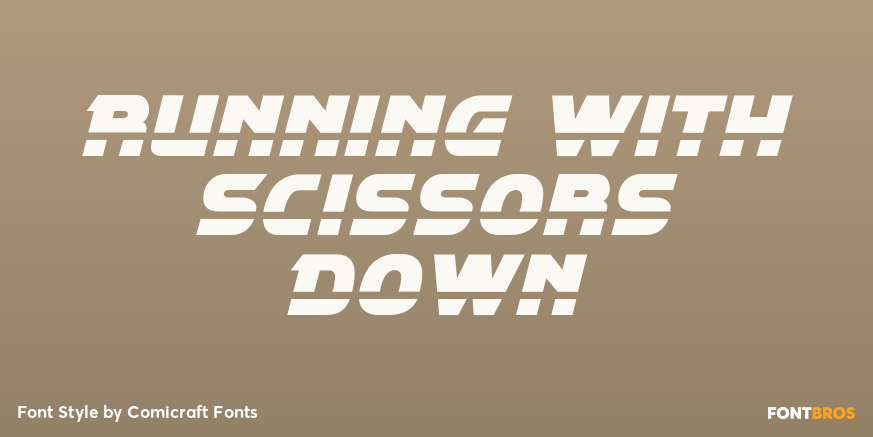 Running with Scissors Down Poster