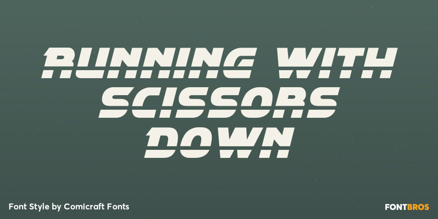 Running with Scissors Down Poster