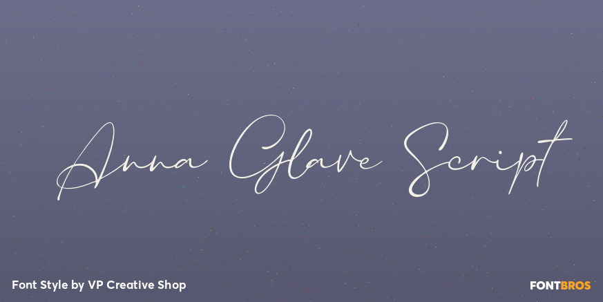 Anna Glave Script Poster