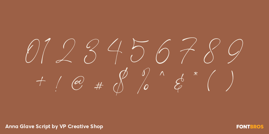 Anna Glave Script Font Poster #4
