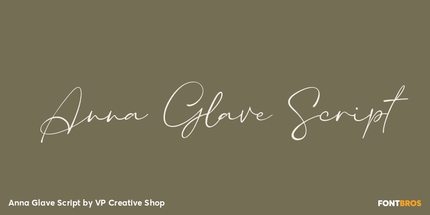 Anna Glave Script Poster