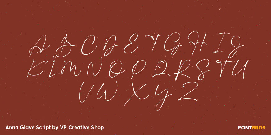 Anna Glave Script Font Poster #2