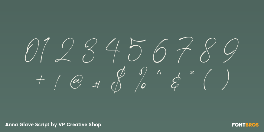 Anna Glave Script Font Poster #4