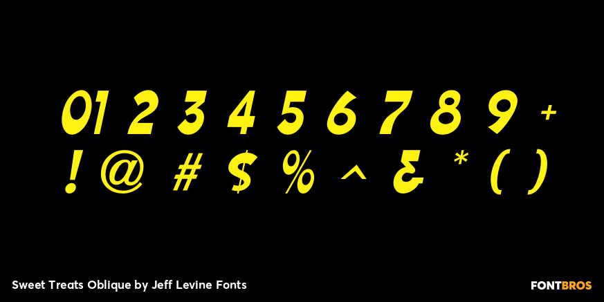 Sweet Treats Oblique Font Poster #1