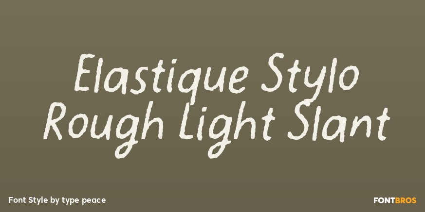 Elastique Stylo Rough Light Slant Poster