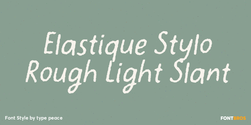 Elastique Stylo Rough Light Slant Poster