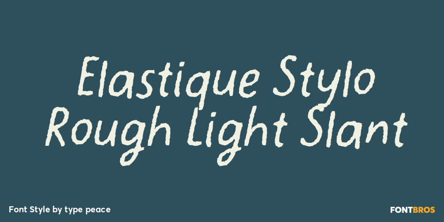 Elastique Stylo Rough Light Slant Poster