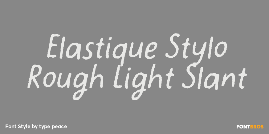 Elastique Stylo Rough Light Slant Poster