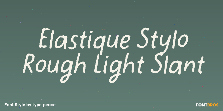 Elastique Stylo Rough Light Slant Poster