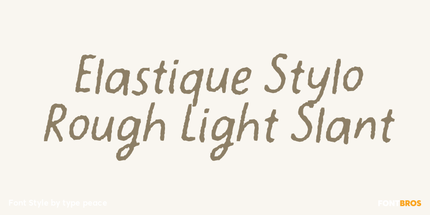 Elastique Stylo Rough Light Slant Poster