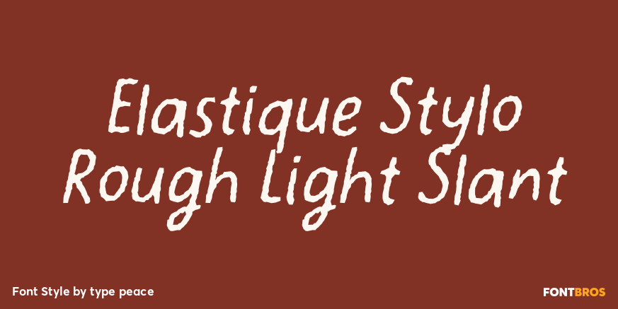 Elastique Stylo Rough Light Slant Poster