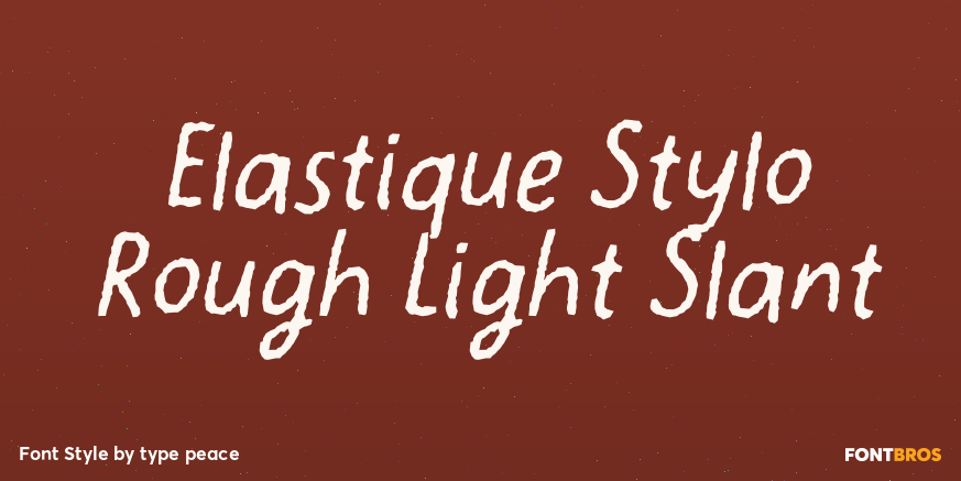 Elastique Stylo Rough Light Slant Poster