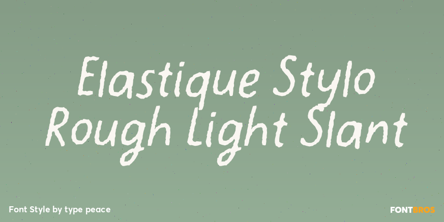 Elastique Stylo Rough Light Slant Poster