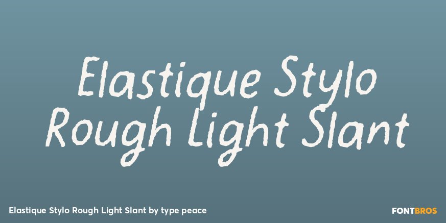 Elastique Stylo Rough Light Slant Poster