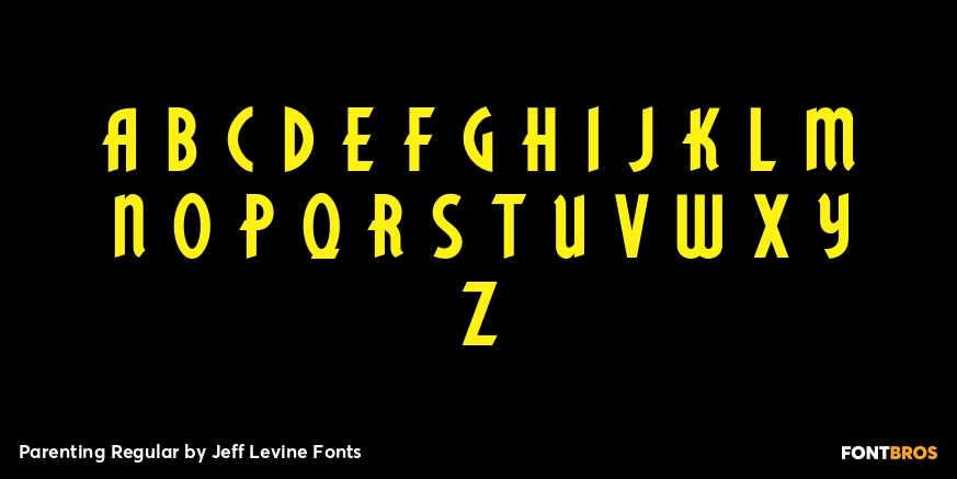 Parenting Regular Font Style by Jeff Levine Fonts | Font Bros