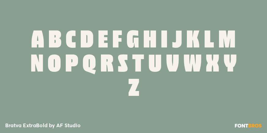 Bratva ExtraBold Font Poster #2