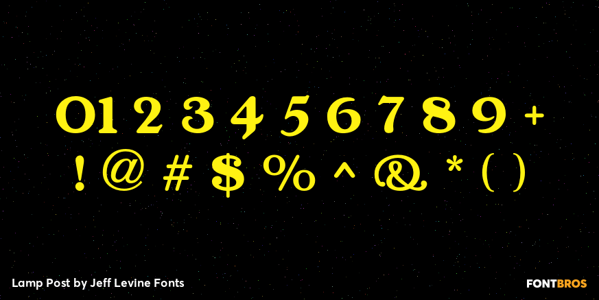 Lamp Post Font Poster #4