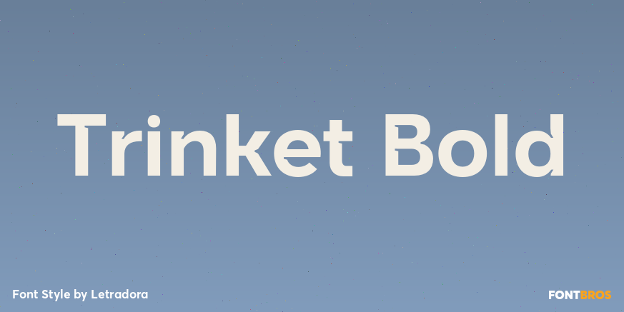 Trinket Bold Font Poster #1