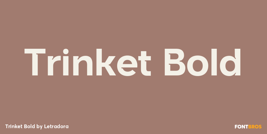 Trinket Bold Font Poster #1
