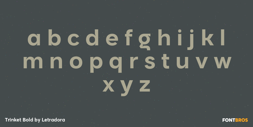 Trinket Bold Font Poster #3