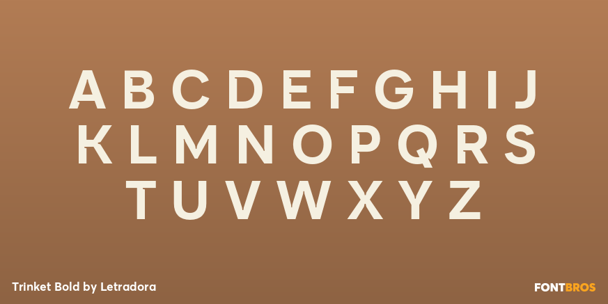 Trinket Bold Font Poster #1