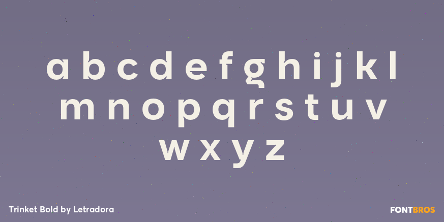 Trinket Bold Font Poster #1