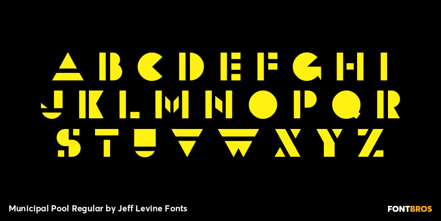 Municipal Pool Regular Font Poster #2