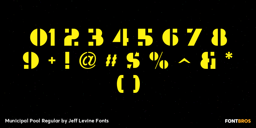 Municipal Pool Regular Font Poster #4