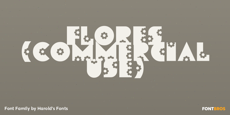 Flores (Commercial Use) Font Poster