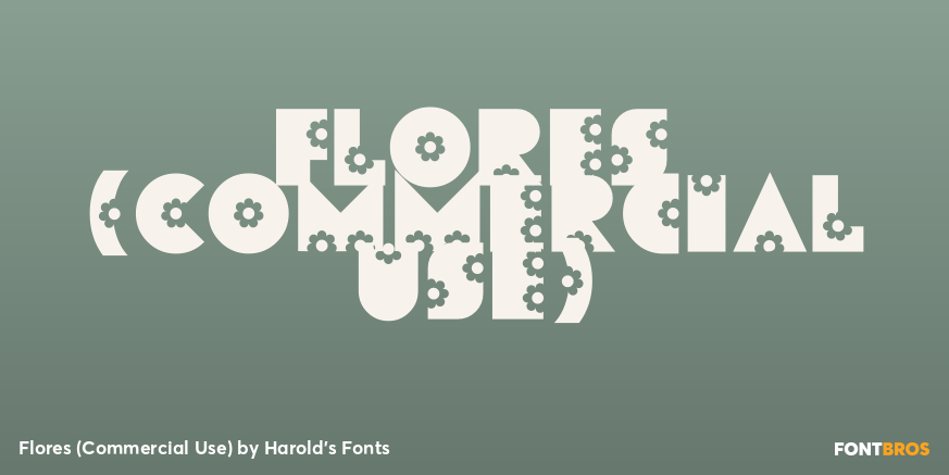 Flores (Commercial Use) Font Poster