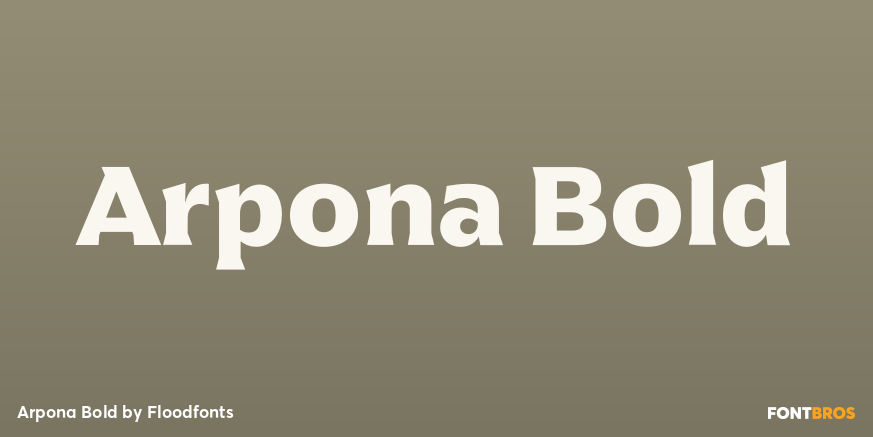 Arpona Bold Poster