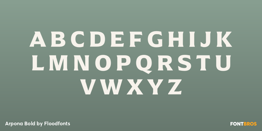 Arpona Bold Font Poster #2