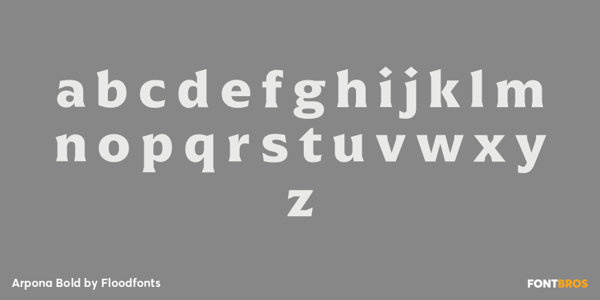 Arpona Bold Font Poster #3