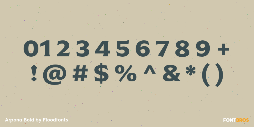 Arpona Bold Font Poster #4