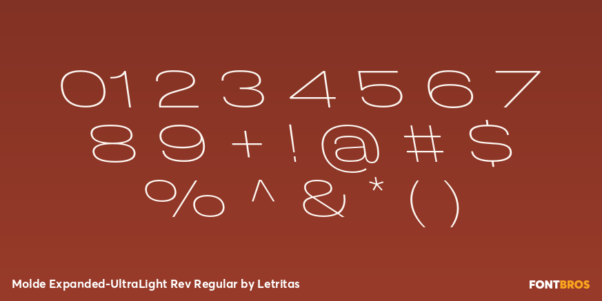 Molde Expanded-UltraLight Rev Regular Font Poster #4