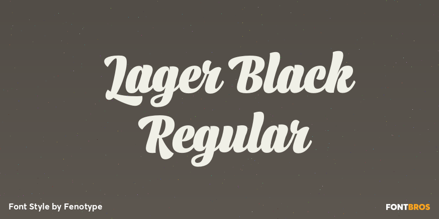 Lager Black Regular Poster
