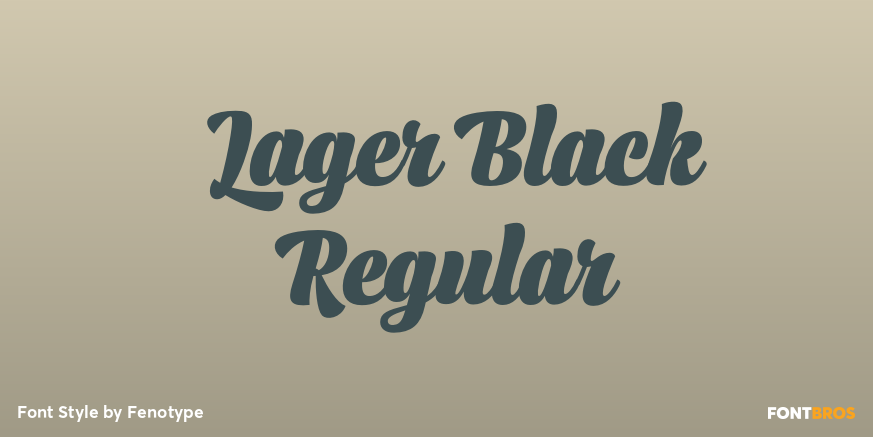 Lager Black Regular Poster
