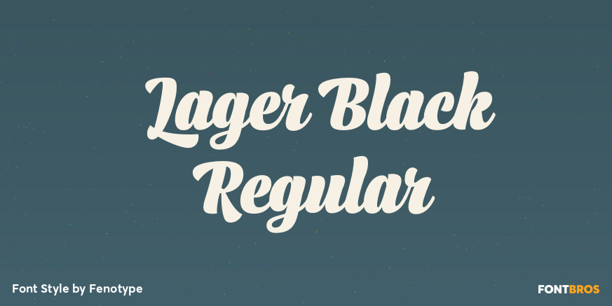 Lager Black Regular Poster