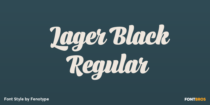 Lager Black Regular Poster