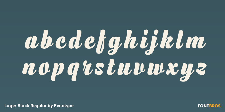 Lager Black Regular Font Poster #1