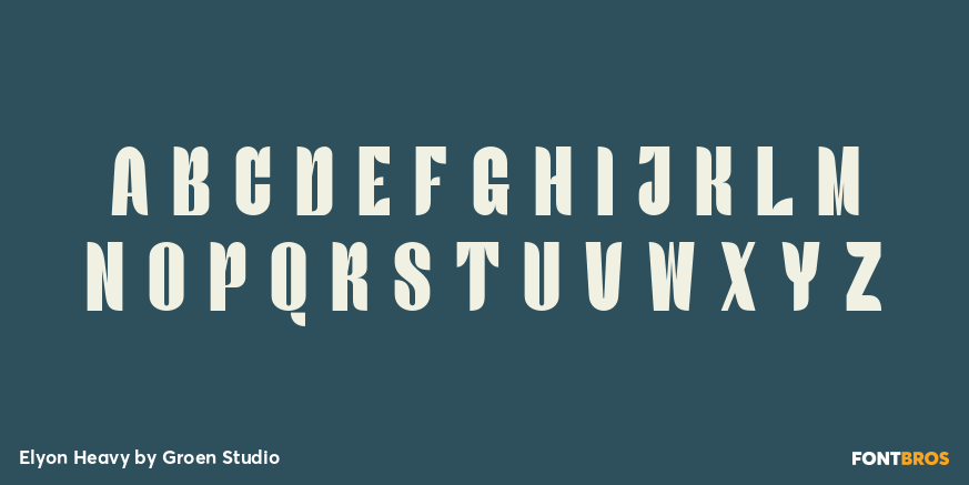 Elyon Heavy Font Poster #2