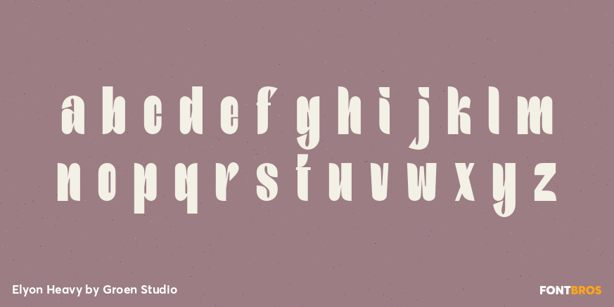 Elyon Heavy Font Poster #3