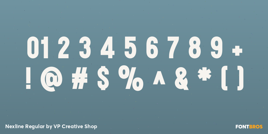 Nexline Regular Font Poster #4