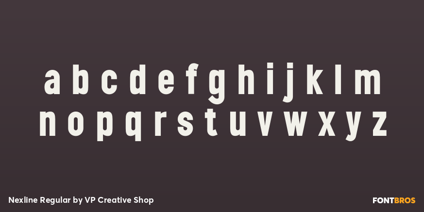 Nexline Regular Font Poster #3